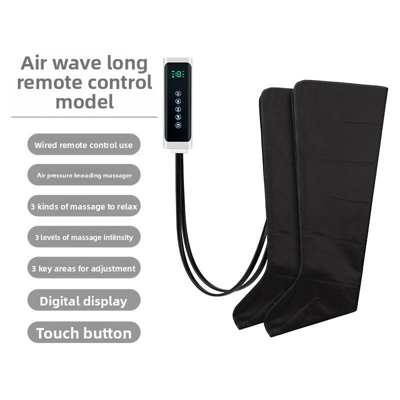 Air Pressure Leg Massager Foot Massage Boots Kneading Squeeze Deep Relaxation Calf With Remote Control