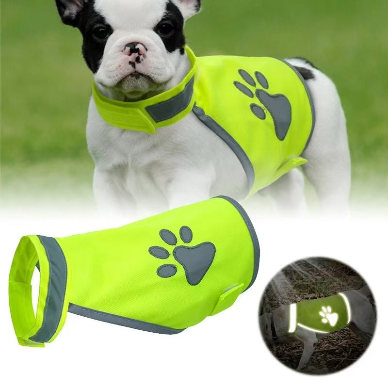 Reflective Dog Safety Vest with Embroidered Design - Zaloora