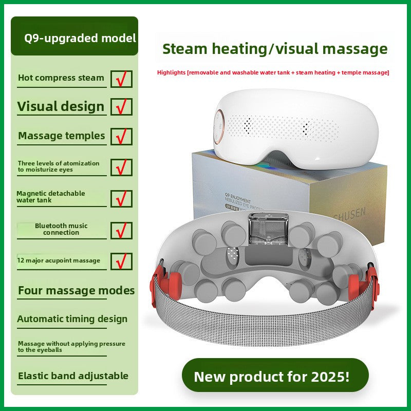 Portable 3D Eye Massager Air Compression Electric Eye Massage Equipment Foldable Smart Eye Massager with Heat