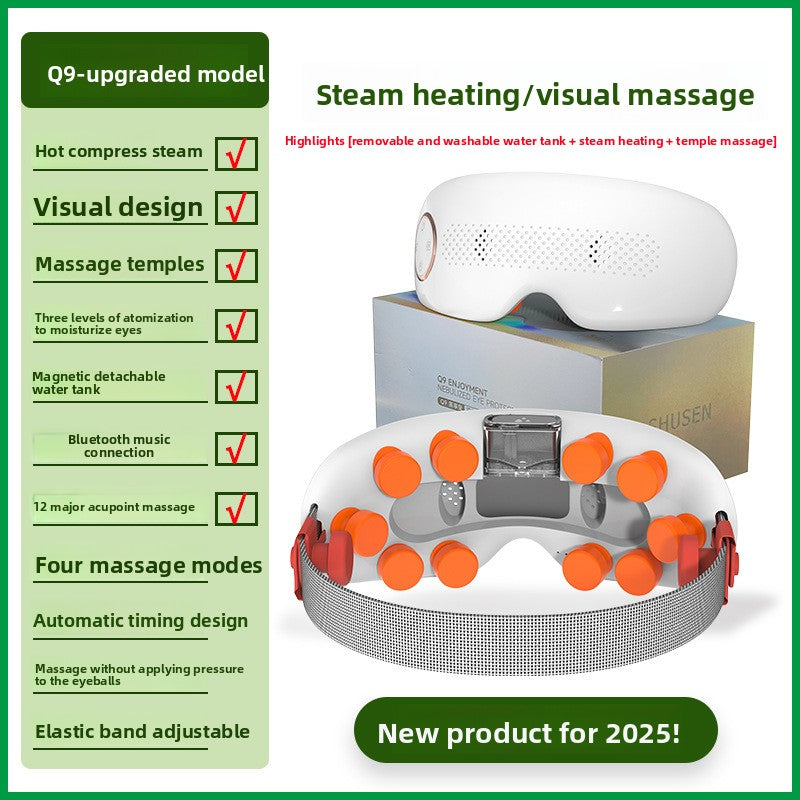 Portable 3D Eye Massager Air Compression Electric Eye Massage Equipment Foldable Smart Eye Massager with Heat
