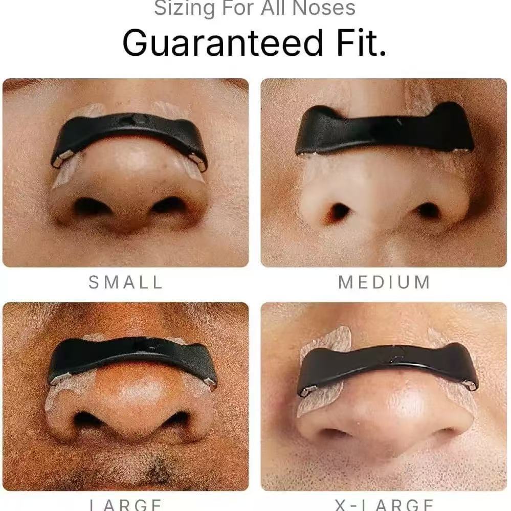 Magnetic Nose Strip, Magnetic Nasal Strips for Men & Women, 90-Day Value Pack (90 Pairs, Black) – Comfort Strips - Zaloora