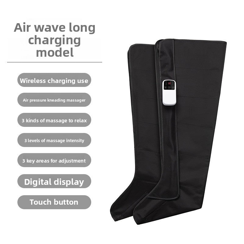 Air Pressure Leg Massager Foot Massage Boots Kneading Squeeze Deep Relaxation Calf With Remote Control