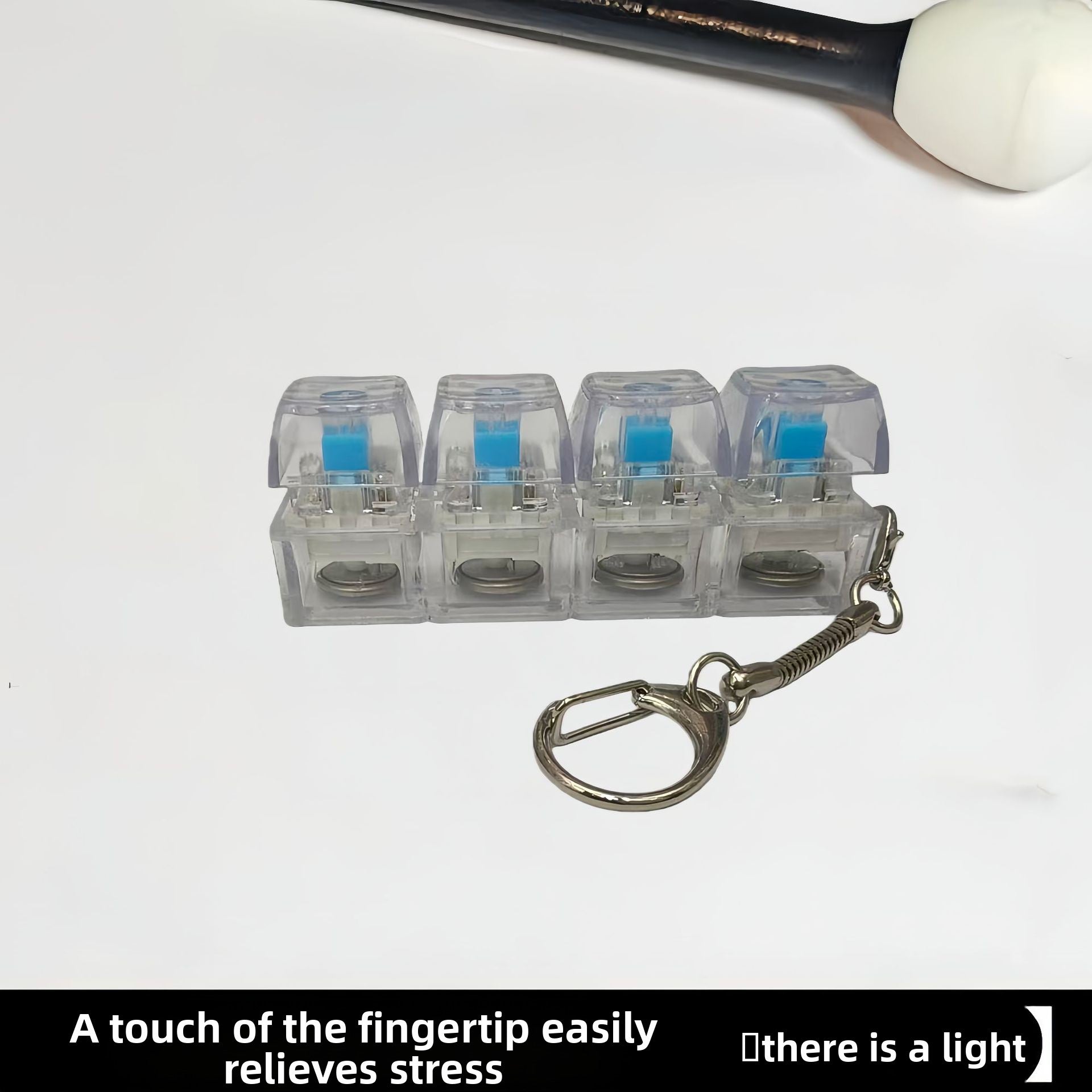 RGB Illuminated Decompression Keychain Toy - Zaloora