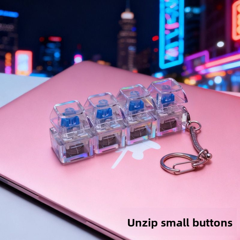 RGB Illuminated Decompression Keychain Toy - Zaloora
