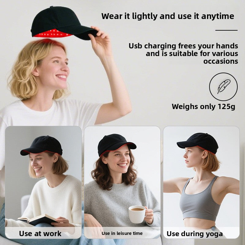 LED Red Light Therapy Hair Growth Cap with Infrared Heat - Zaloora