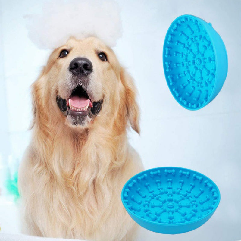 Silicone Pet Slow Feeder Bowl with Suction Base - Zaloora