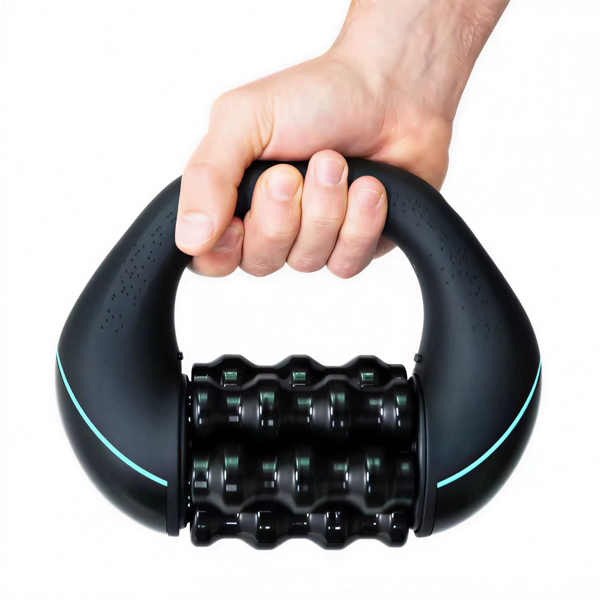 Handheld electric muscle relaxation massage roller with 3-speed strength adjustment