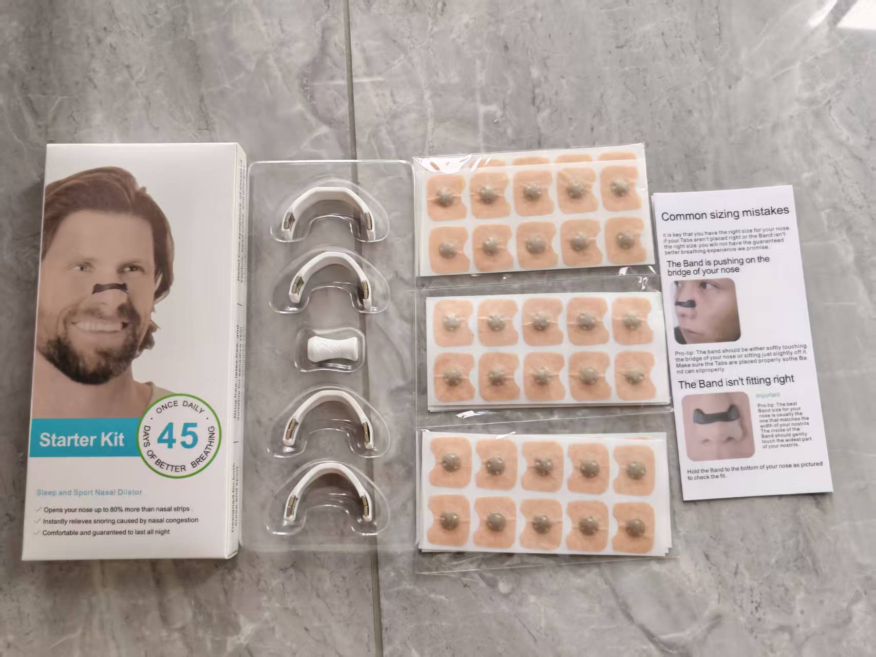 Magnetic Nose Strip, Magnetic Nasal Strips for Men & Women, 90-Day Value Pack (90 Pairs, Black) – Comfort Strips - Zaloora