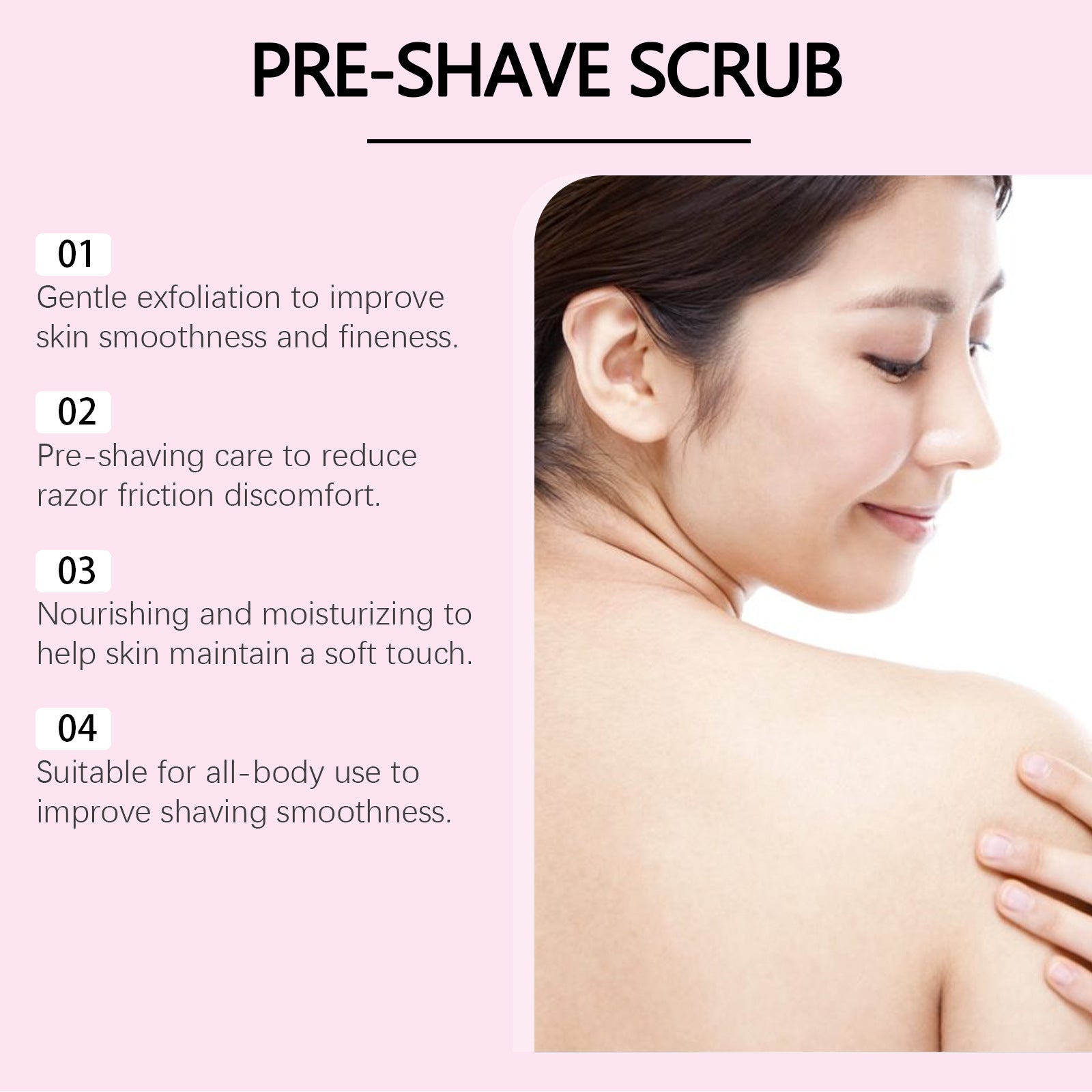 Hair Removal Pre-Shaving Shaving Scrub - Zaloora
