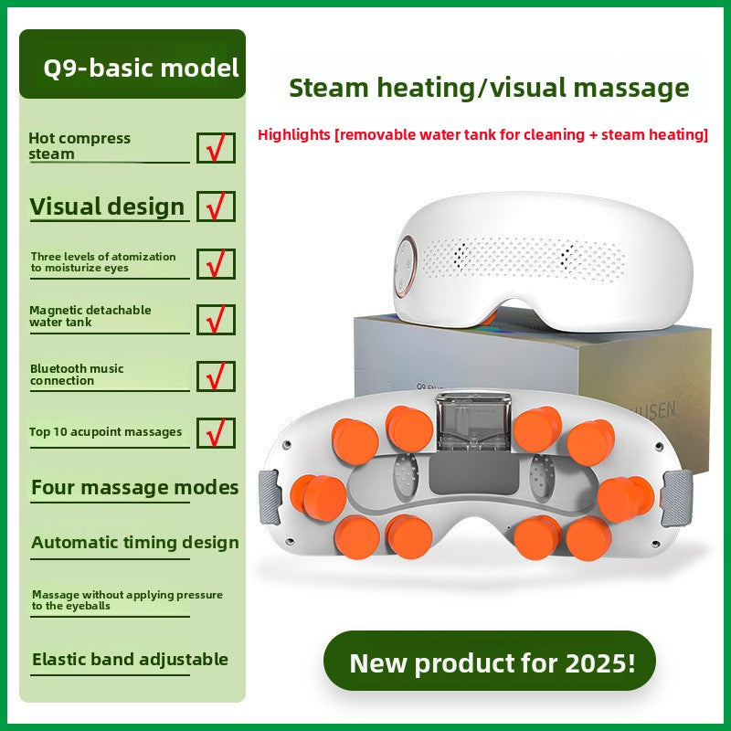 Portable 3D Eye Massager Air Compression Electric Eye Massage Equipment Foldable Smart Eye Massager with Heat