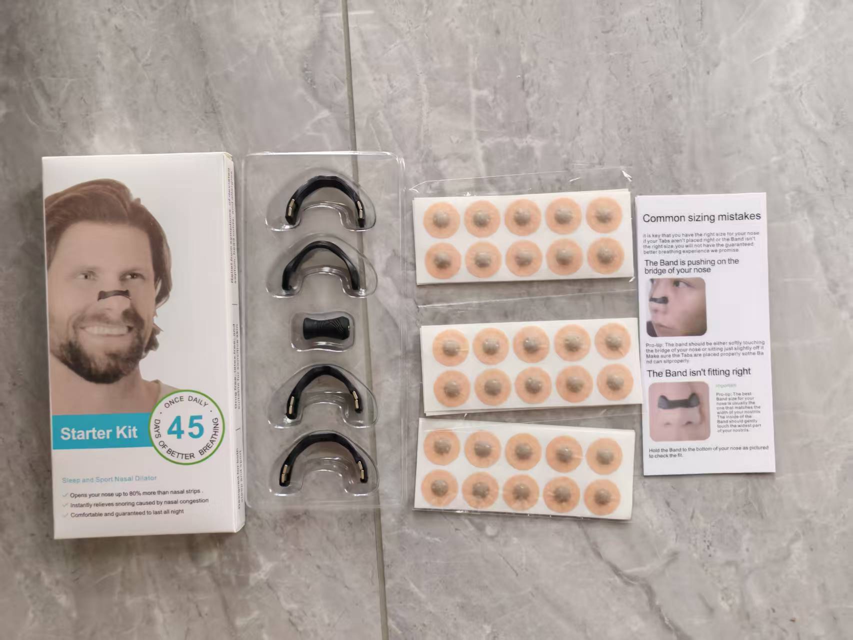 Magnetic Nose Strip, Magnetic Nasal Strips for Men & Women, 90-Day Value Pack (90 Pairs, Black) – Comfort Strips - Zaloora