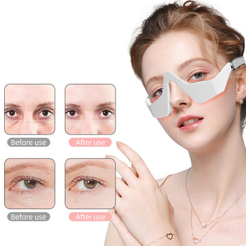 3D Eye Fatigue Relief Massager 3D Glasses Design Dark Circles Lighten Fine Lines Smooth Under Eye Care Beauty Tool