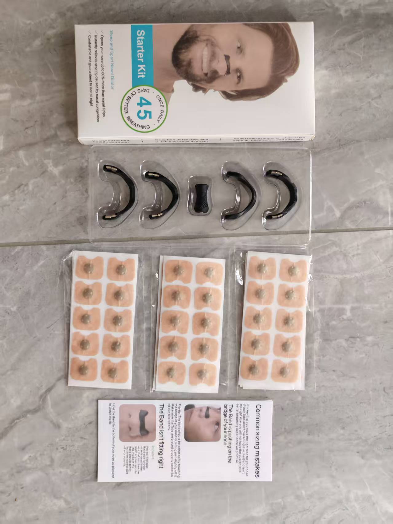 Magnetic Nose Strip, Magnetic Nasal Strips for Men & Women, 90-Day Value Pack (90 Pairs, Black) – Comfort Strips - Zaloora