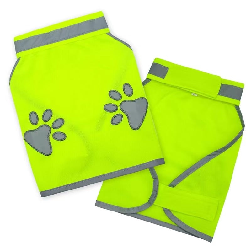 Reflective Dog Safety Vest with Embroidered Design - Zaloora
