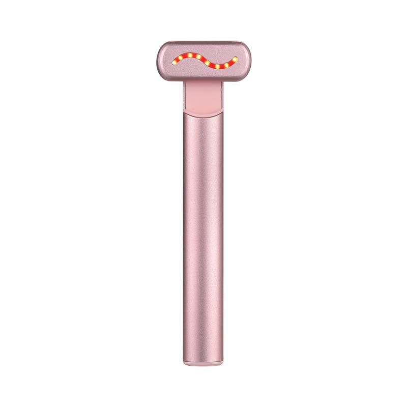 Light Beauty Wand Hot Compress Red Light Therapy For Face Neck EMS Microcurrent Facial Device Vibration Eye Massager