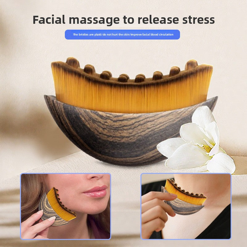 Lymphatic Contour Face and Neck Massage Brush - Zaloora