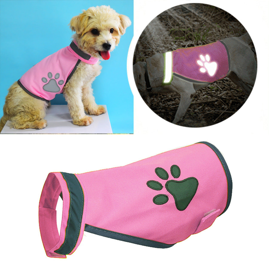 Reflective Dog Safety Vest with Embroidered Design - Zaloora