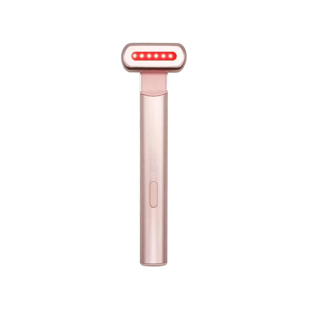 Light Beauty Wand Hot Compress Red Light Therapy For Face Neck EMS Microcurrent Facial Device Vibration Eye Massager