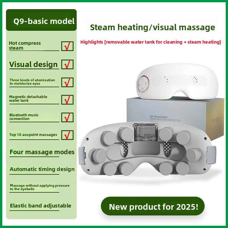 Portable 3D Eye Massager Air Compression Electric Eye Massage Equipment Foldable Smart Eye Massager with Heat