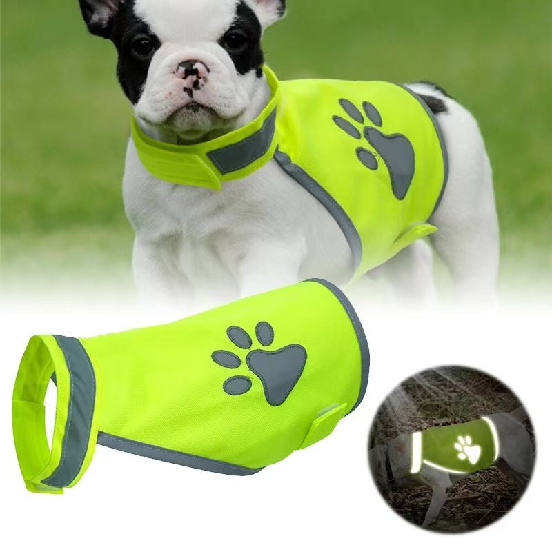 Reflective Dog Safety Vest with Embroidered Design - Zaloora