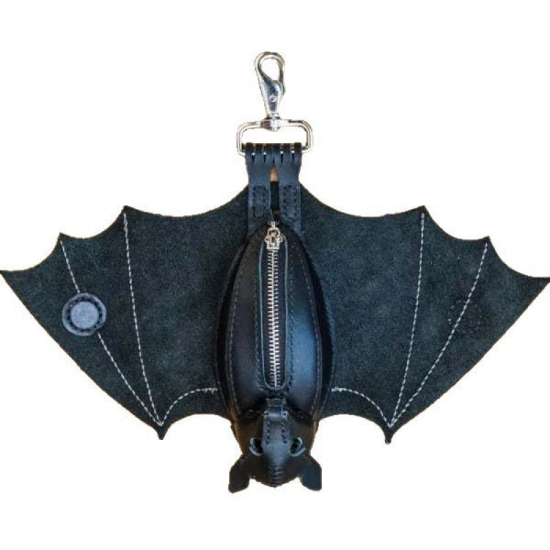 Bat Coin Purse with Foldable Wings (Leather Style) - Zaloora