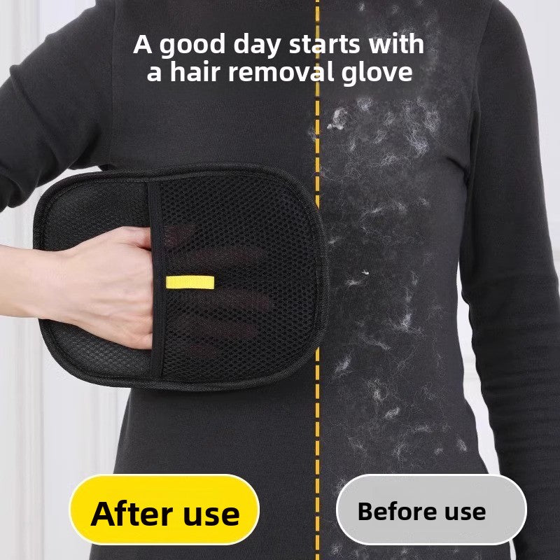 Pet Electrostatic Hair Removal Gloves Household Sofa Clothes Brush Two-Way Lint Gloves Hair Cleaning Brush - Zaloora