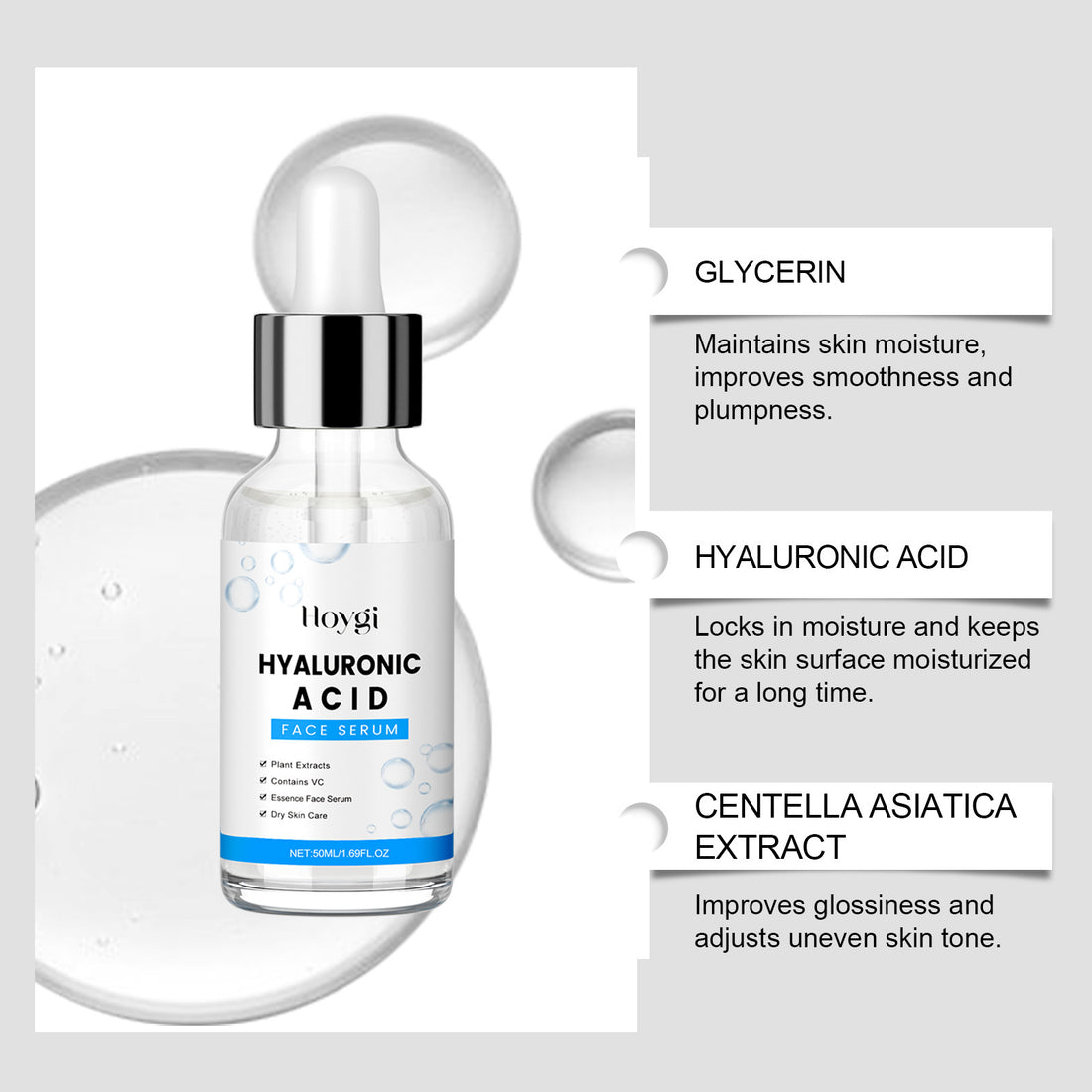 Hyaluronic Acid Serum Skin Moisturizer - Zaloora