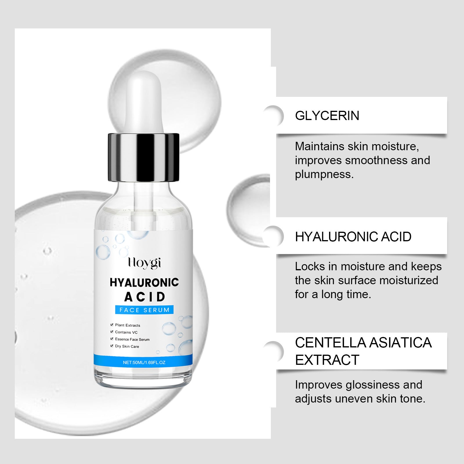 Hyaluronic Acid Serum Skin Moisturizer - Zaloora