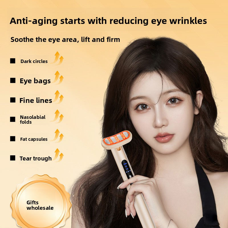 Beauty Eye Massager Device Red Light Facial Wand Eye Neck Massager Skin Tightening Anti Wrinkle SkinCare Beauty Anti Dark Circle