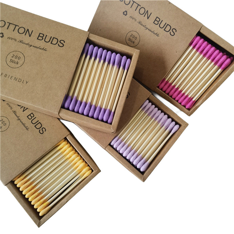Double-headed colored removable makeup cotton swabs - Zaloora