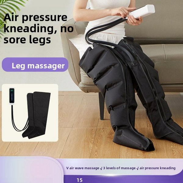 Air Pressure Leg Massager Foot Massage Boots Kneading Squeeze Deep Relaxation Calf With Remote Control