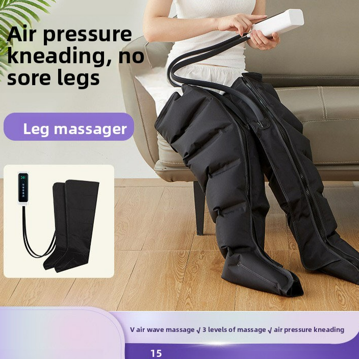 Air Pressure Leg Massager Foot Massage Boots Kneading Squeeze Deep Relaxation Calf With Remote Control